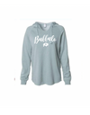 Ladies Cursive V-Neck Hoodie