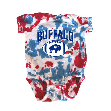 RWB Football Tie Dye Onesie