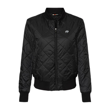 Ladies Black Bomber Jacket
