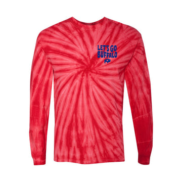 Youth Let's Go Buffalo Tie Dye Long Sleeve