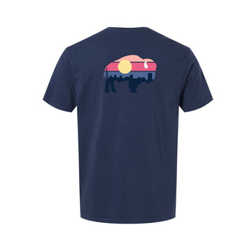 Sunrise Skyline Buffalo T-Shirt