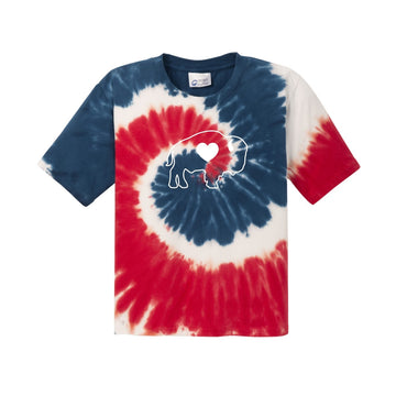 Youth Red White & Blue Tie Dye T-Shirt