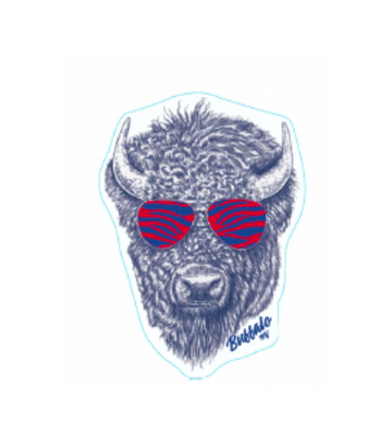 Stripes Buffalo Shades Sticker