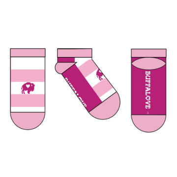 Buffalove Youth Pink Ankle Sock