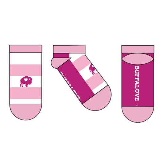 Buffalove Youth Pink Ankle Sock