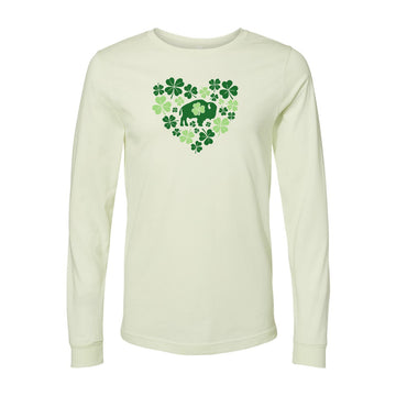 Ladies Clover Heart Long Sleeve