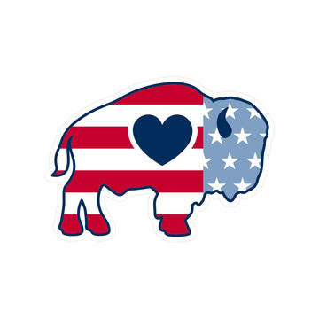 Die Cut American Buffalo Sticker & Magnet