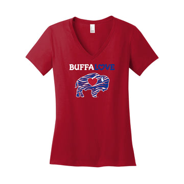 Ladies Stripes V-Neck