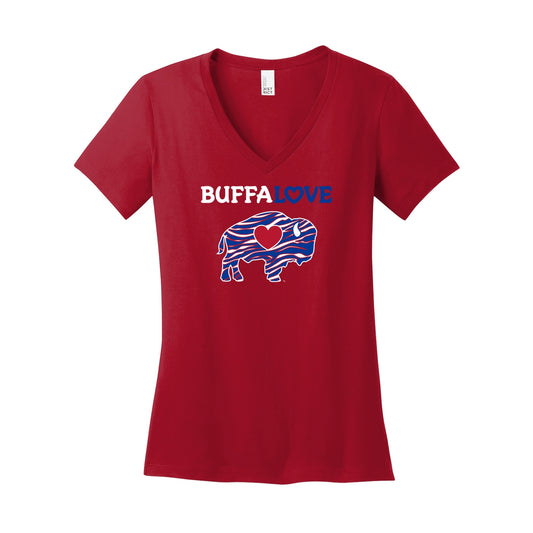 Ladies Stripes V-Neck