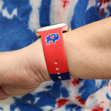 Colorblock Silicone Watchband