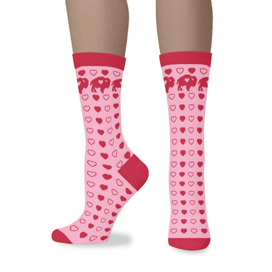 Multi Heart Crew Sock