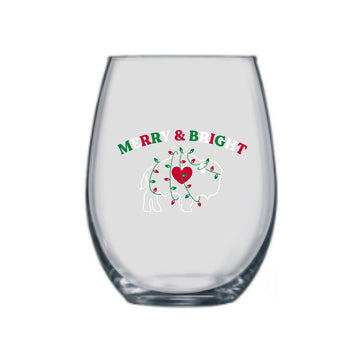 Merry & Bright Stemless Wine