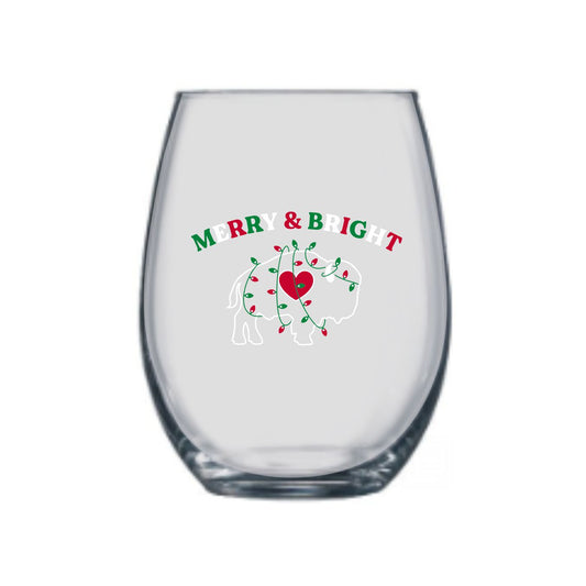 Merry & Bright Stemless Wine