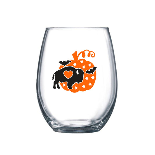 Buffalo Pumpkin Stemless Wine