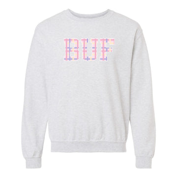 BUF Pastel Plaid Sweatshirt