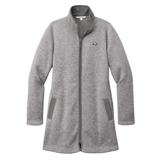 Ladies Arc Sweater Fleece Long Jacket
