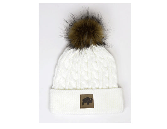 Cable Knit Pom Hat