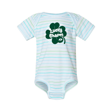 Lucky Charm Striped Onesie