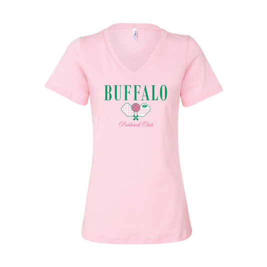 Ladies Buffalo Pickleball V Neck