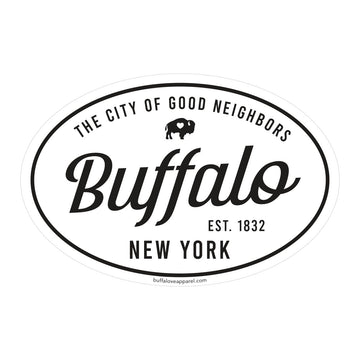City of Good Neighbors Oval Sticker & Magnet