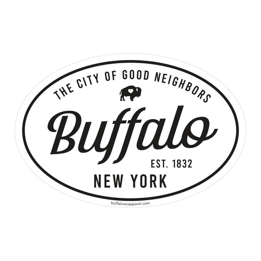 City of Good Neighbors Oval Sticker & Magnet