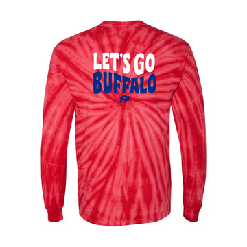 Youth Let's Go Buffalo Tie Dye Long Sleeve