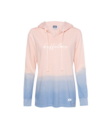 Ombre V-Neck Hoodie