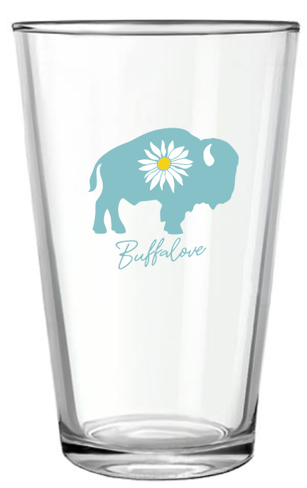 Daisy Pint Glass
