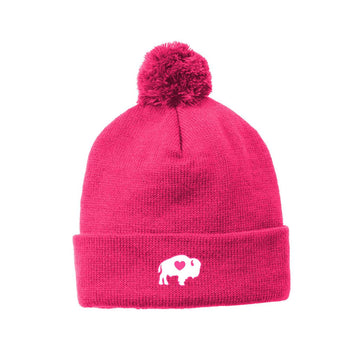 Hot Pink Pom Hat