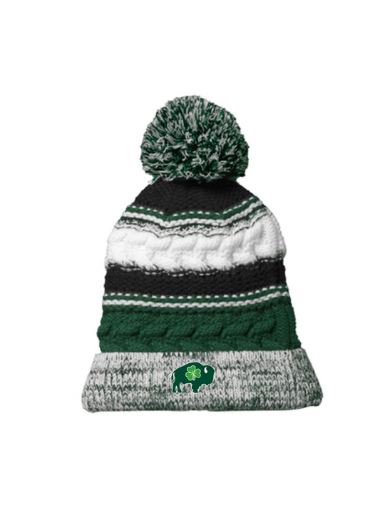 Irish Knit Pom Hat