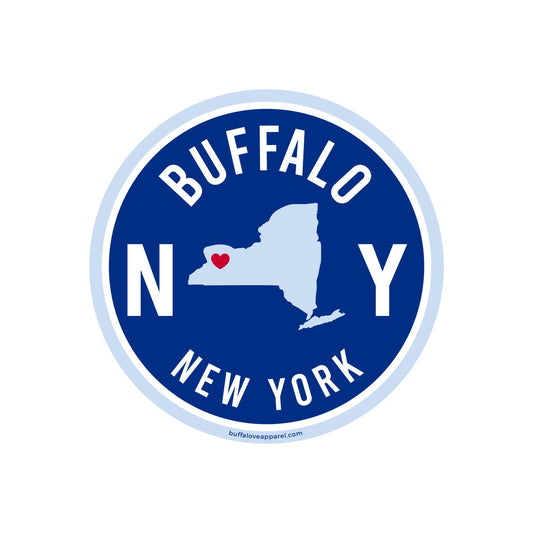 Buffalo NY with State Sticker