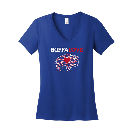 Ladies Stripes V-Neck