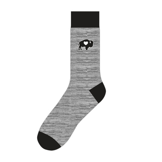 Black/Grey Crew Socks