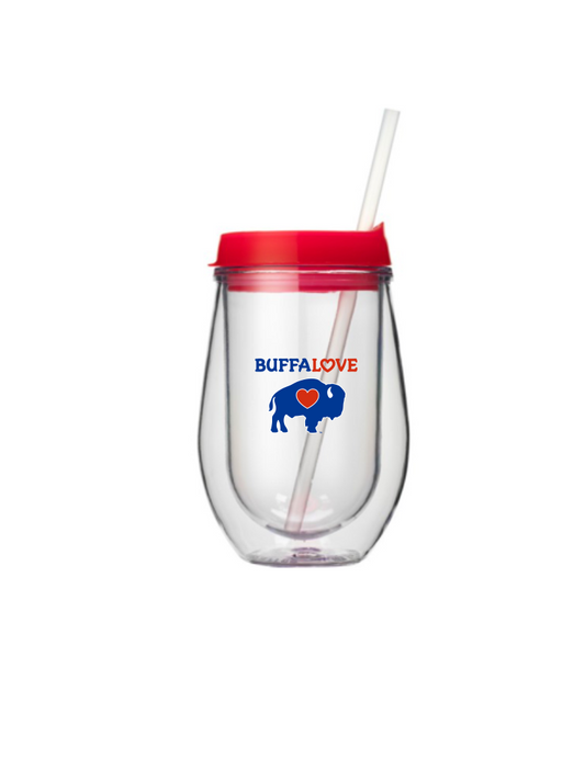 Clear Plastic Wine Tumbler