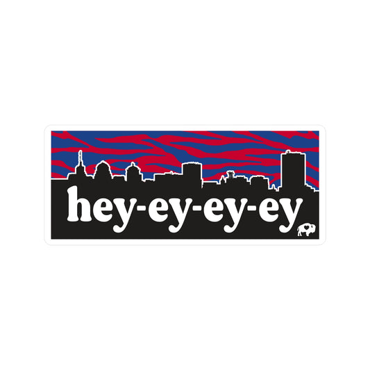 Hey Hey Skyline Sticker/Magnet