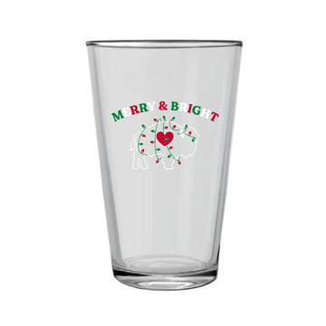 Merry & Bright Pint Glass