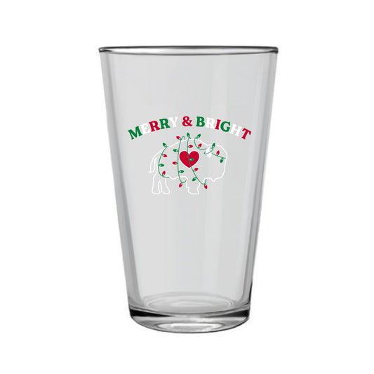 Merry & Bright Pint Glass
