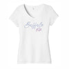 Ladies Buffalo Sparkle V-Neck