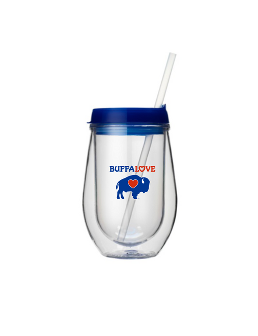 Clear Plastic Wine Tumbler