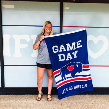 Game Day Buffalove Flag 3ftX5ft