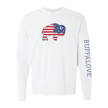 Floral Patriotic Long Sleeve