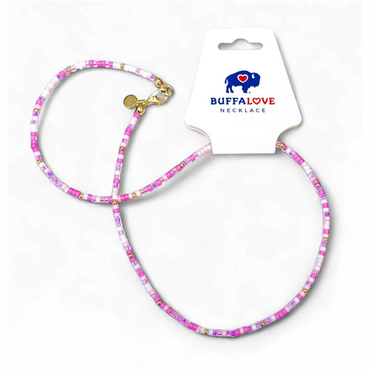 Buffalove Thin Beaded Necklace