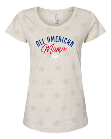 Ladies All American Mama T-Shirt