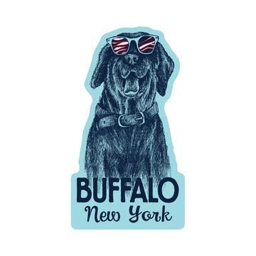 Buffalo Dog Sticker