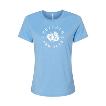 Ladies Heather Blue Daisy T-Shirt