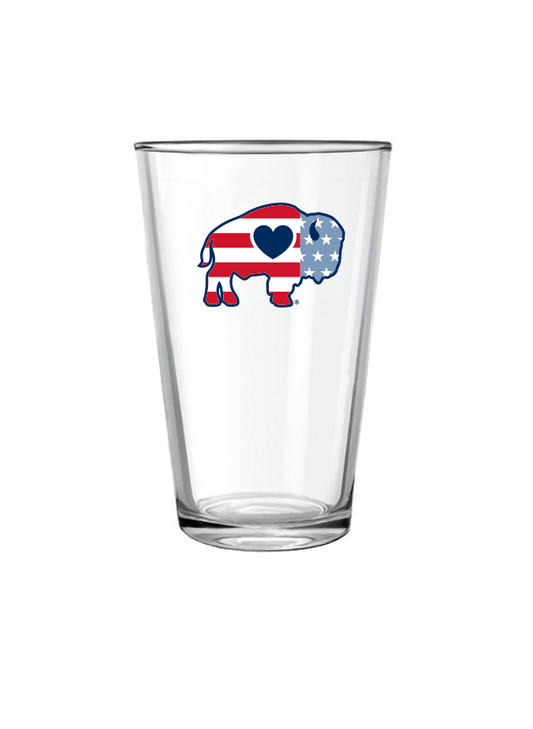 America Buffalo Pint Glass