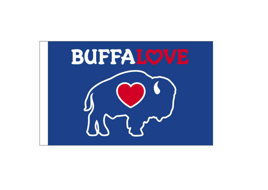Classic BuffaLove Flag 3ftX5ft