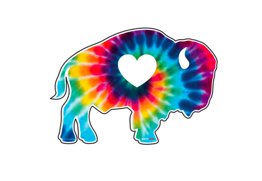 Tie Dye Buffalo Garden Sign
