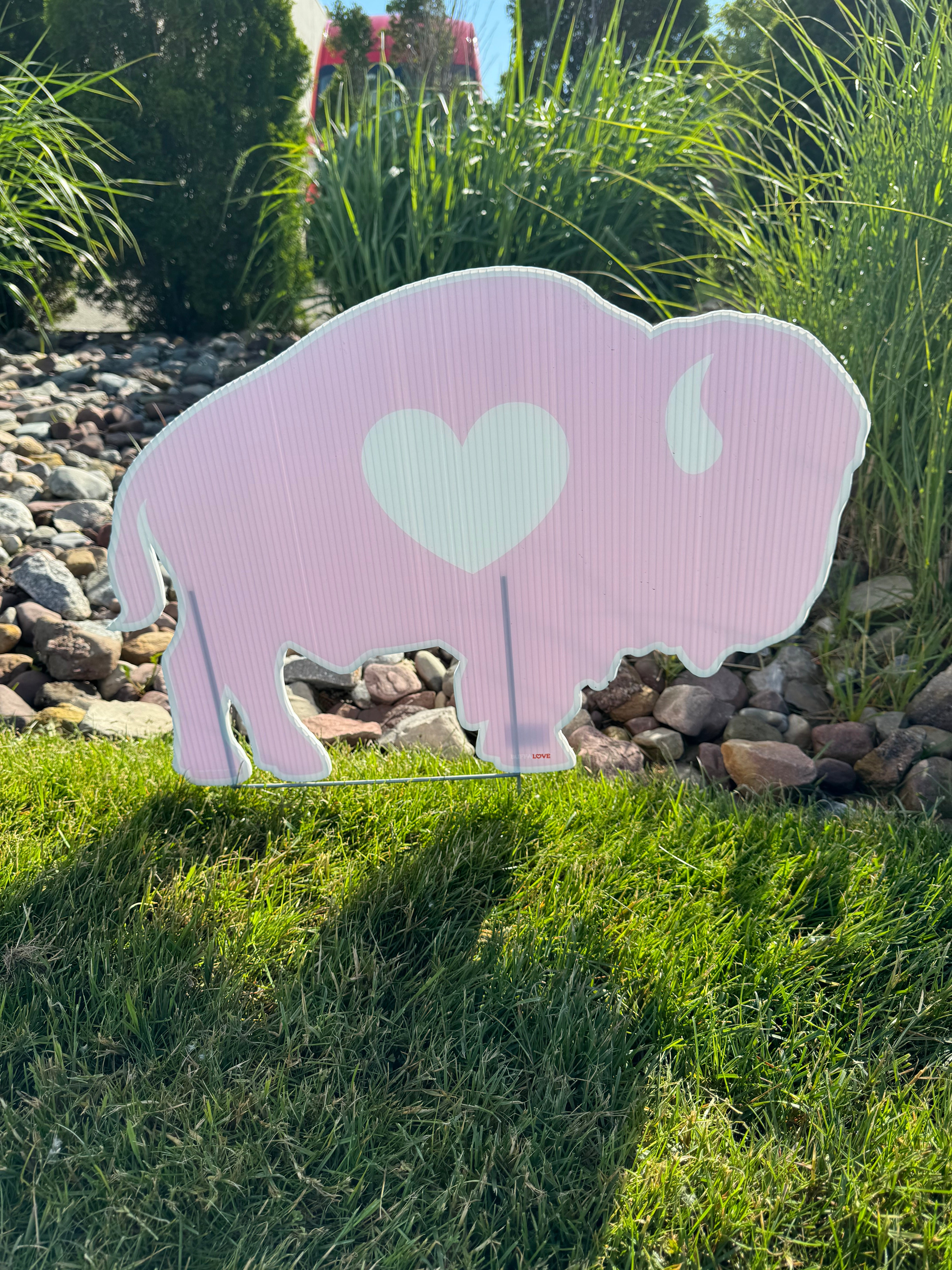 Pink Buffalo Garden Sign – Buffalove Apparel