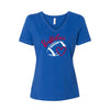 Ladies Love Of Football V-Neck